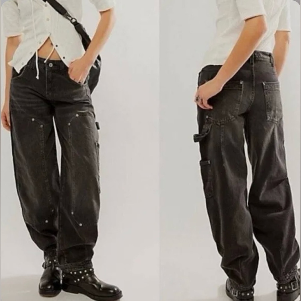Free People Loren Barrel jeans